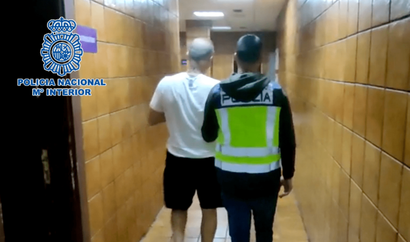 Imagen del detenido en dependencias policiales / TA